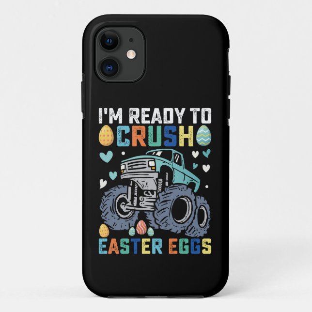 Capa Para iPhone 11 Estou Preparado Para Esmagar Ovos De Páscoa Monste (Verso)