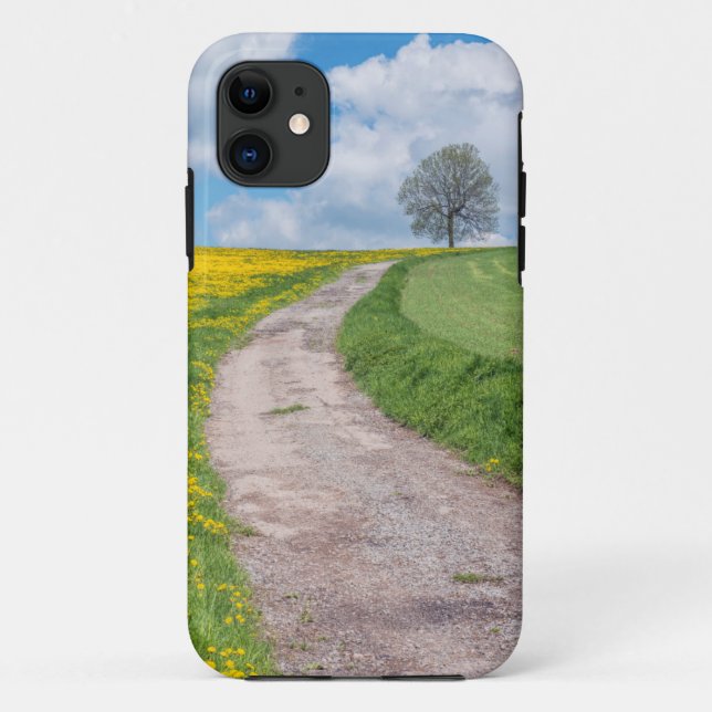 Capa Para iPhone 11 Estrada e Árvore da Camada (Verso)