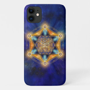 Capa Para iPhone 11 Estrela Merkaba - Geometria Sagrada