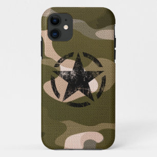 Capa Para iPhone 11 Estrelar no estilo Burlap
