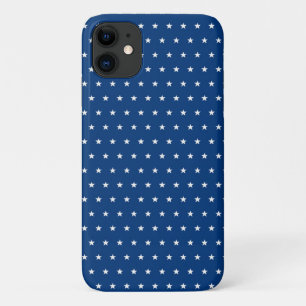 Capa Para iPhone 11 estrelas brancas em azul marinho