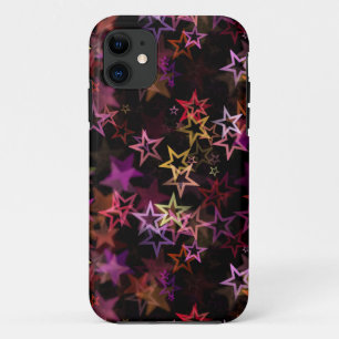 Capa Para iPhone 11 Estrelas Coloridas Dançam Whimsicamente