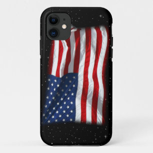 Capa Para iPhone 11 Estrelas e Stripes Bandeira Americana Patriótica