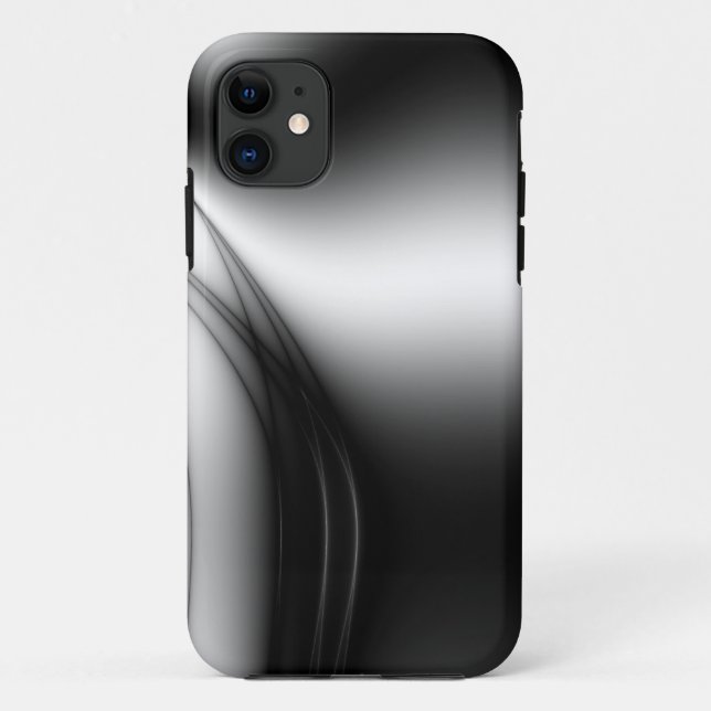 Capa Para iPhone 11 Estuário preto e branco (Verso)