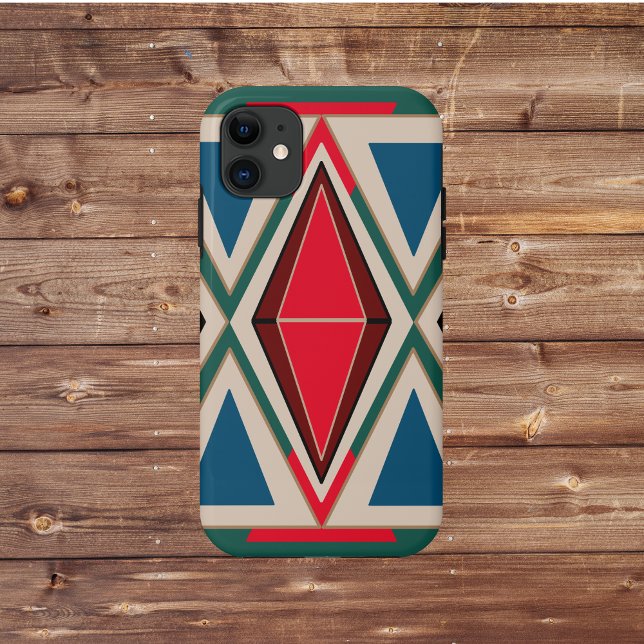Capa Para iPhone 11 Ethno Muster Green (Criador carregado)