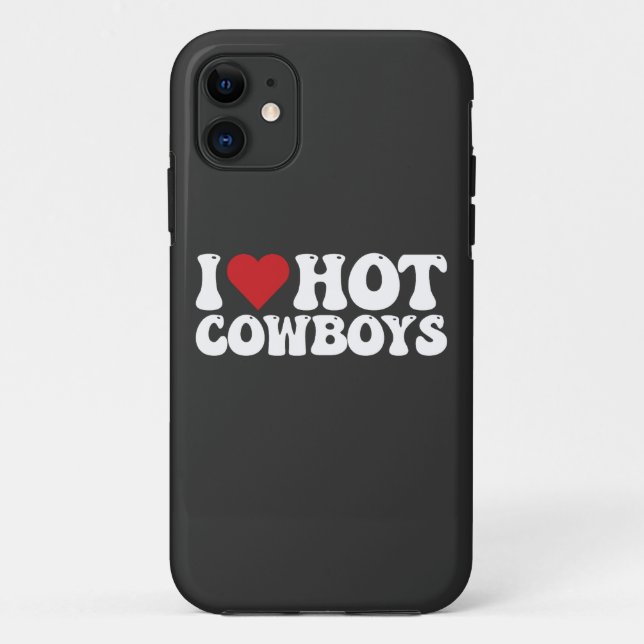 Capa Para iPhone 11 Eu Adoro Caubóis Sensuais (Verso)