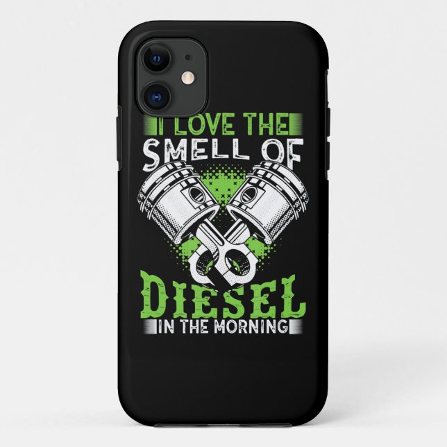 Capa Para iPhone 11 Eu Adoro Cheiro De Diesel Na Manhã Presente Para C (Verso)