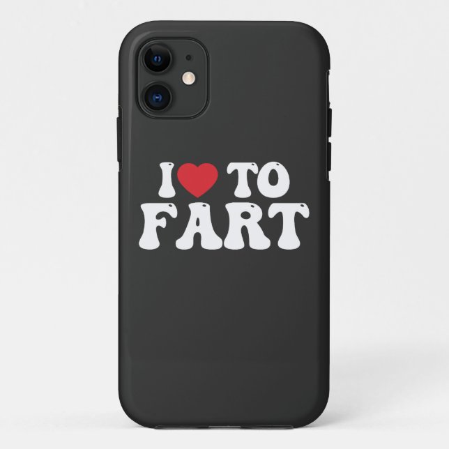 Capa Para iPhone 11 Eu Adoro Fart Groovy (Verso)