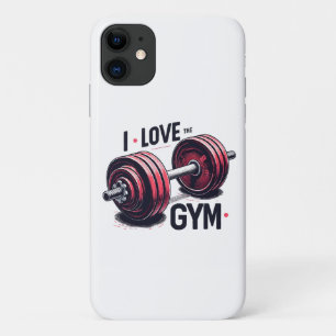 Capa Para iPhone 11 Eu amo a academia