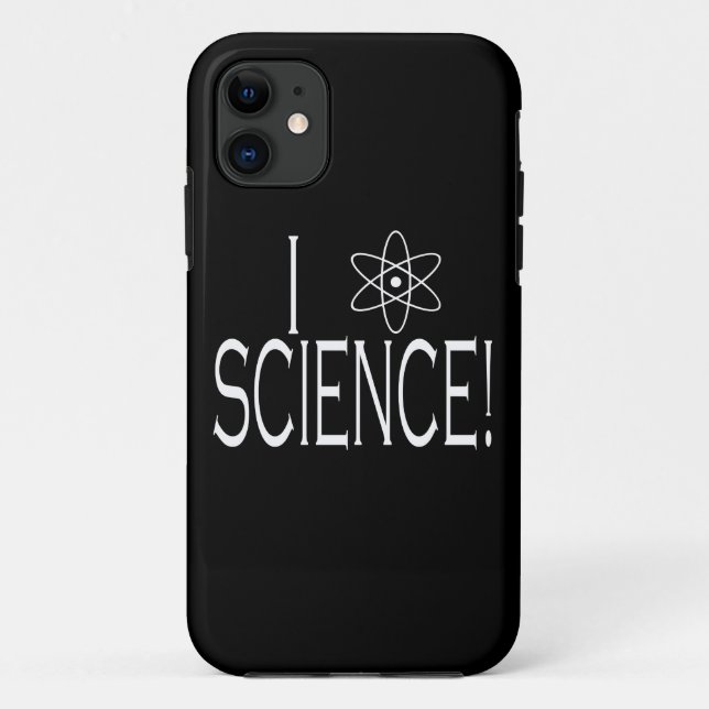 Capa Para iPhone 11 Eu amo a ciência (Verso)