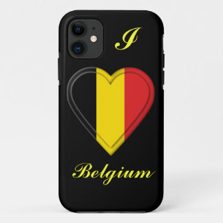 Capa Para iPhone 11 Eu amo Bélgica