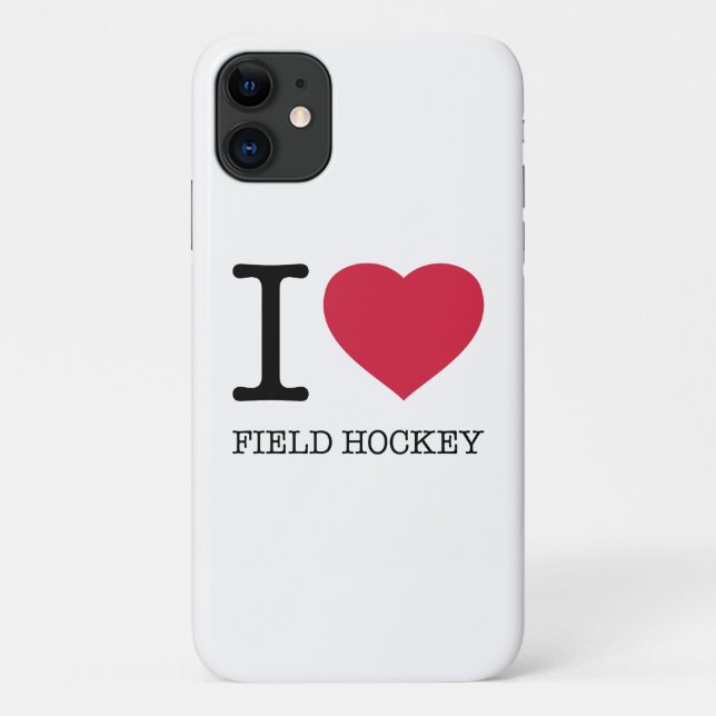 CAPA PARA iPhone 11 EU AMO CAMPO HOCKEY (Verso)
