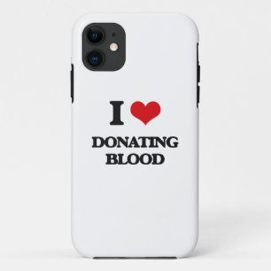 Capa Para iPhone 11 Eu amo doar o sangue