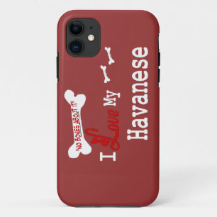 Capa Para iPhone 11 Eu Amo Meu Havanês