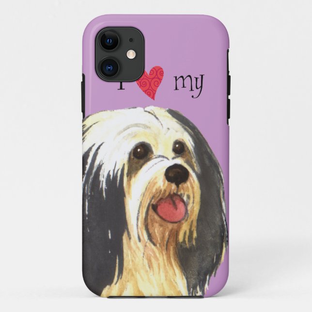 Capa Para iPhone 11 Eu amo meu Havanese (Verso)
