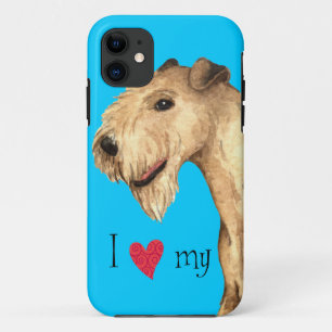 Capa Para iPhone 11 Eu amo meu Lakeland Terrier