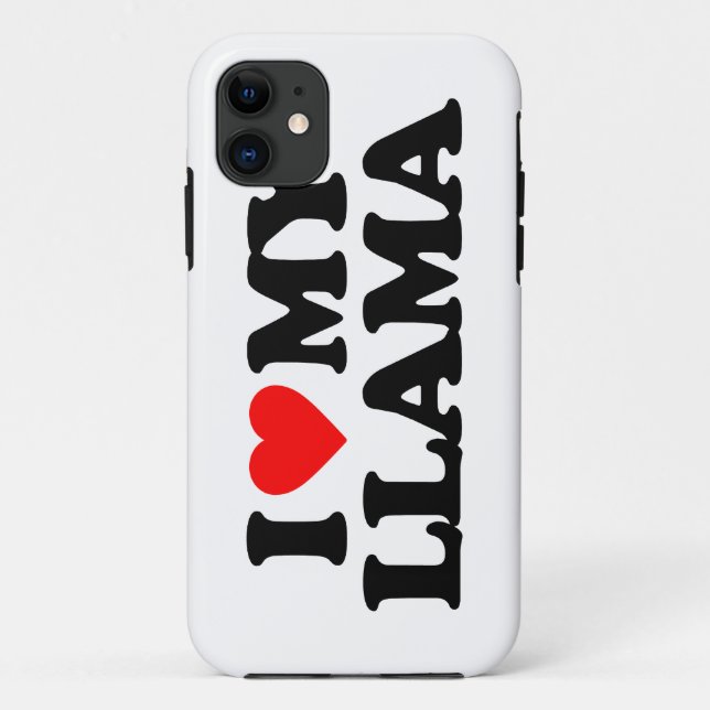CAPA PARA iPhone 11 EU AMO MEU LAMA (Verso)