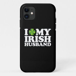 Capa Para iPhone 11 Eu Amo Meu Marido Irlandês Casal Dia de São Patríc