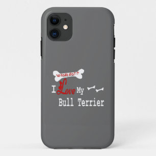 Capa Para iPhone 11 Eu Amo Meu Touro Terrier
