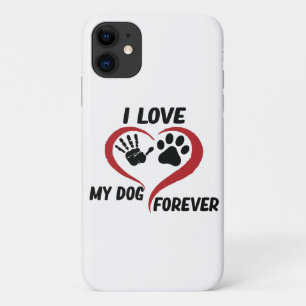 Capa Para iPhone 11 Eu amo meu travesseiro decorativo de cachorro
