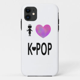 Capa Para iPhone 11 Eu amo o K-pop