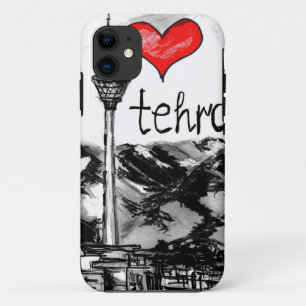 Capa Para iPhone 11 Eu amo Tehran