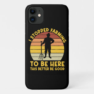 Capa Para iPhone 11 Eu Deixei De Agricultura Para Estar Aqui É Melhor 