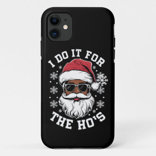 Capa Para iPhone 11 Eu Faço Isso Pelo Natal Hos Africano Papai Noel