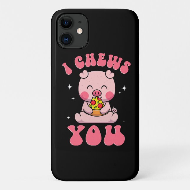 Capa Para iPhone 11 Eu Mastigo Sua Pizza (Verso)