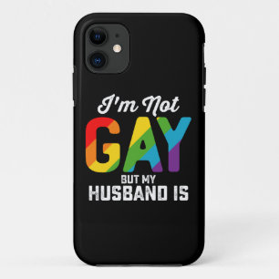 Capa Para iPhone 11 Eu não sou Gay, mas meu marido é engraçado orgulho
