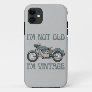 Capa Para iPhone 11 EU NÃO SOU VELHO, EU SOU VINTAGE, FELIZ aniversá