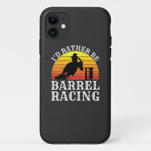 Capa Para iPhone 11 Eu Preferencialmente ser a Barrel Racing Retro Cow