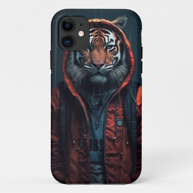 Capa Para iPhone 11 Eu sempre serei um Tigre (Verso)