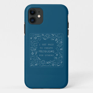 Capa Para iPhone 11 Eu Sou Pago Para Criar Problemas Engraçados Profes