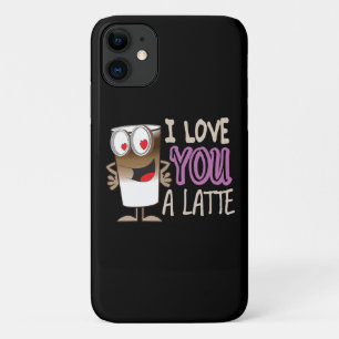 Capa Para iPhone 11 Eu te amo um latte