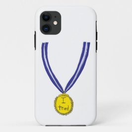 Capa Para iPhone 11 Eu Tentei Medalha