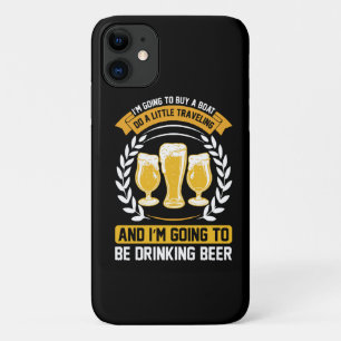 Capa Para iPhone 11 Eu vou estar bebendo cerveja