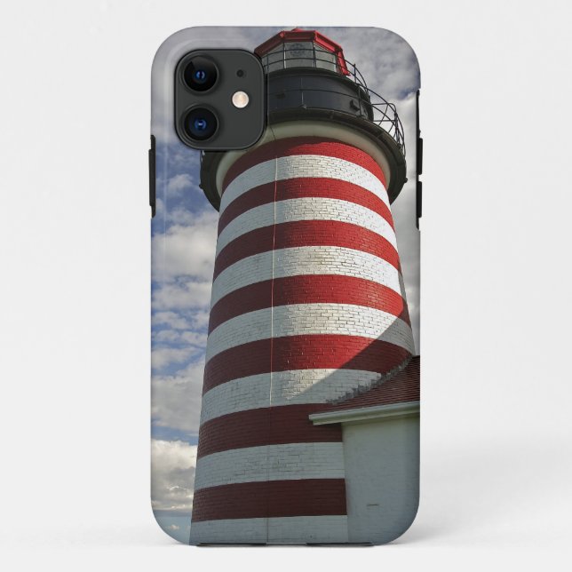 Capa Para iPhone 11 EUA, Maine, Lubec. West Quoddy Head (Verso)