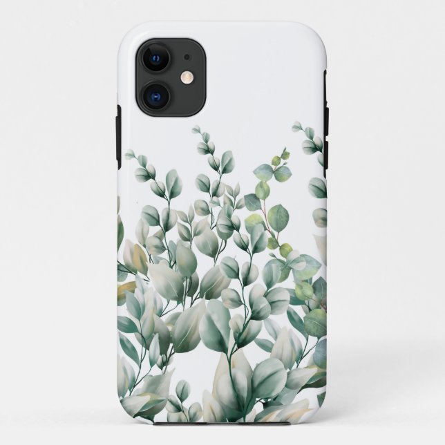 Capa Para iPhone 11 Eucalyptus Leaf verde (Verso)