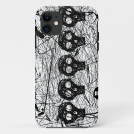 Capa Para iPhone 11 Exemplo da case mate do iPhone 5 do risco do preto