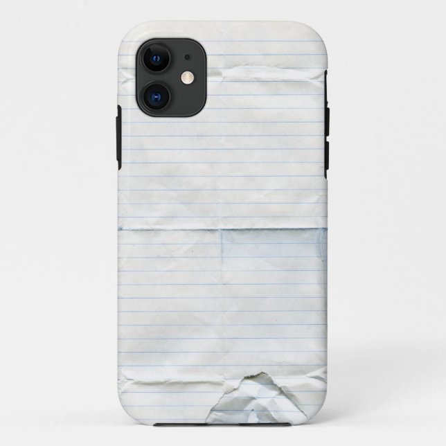 Capa Para iPhone 11 Exemplo de papel da case mate do caderno (Verso)