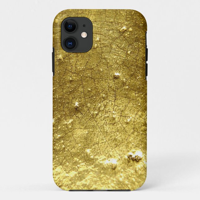 Capa Para iPhone 11 Exemplo de pedra Dourado da case mate (Verso)