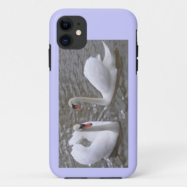 Capa Para iPhone 11 Exemplo do casal Iphone5/5S da cisne (Verso)