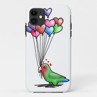 Capa Para iPhone 11 Exemplo do Lovebird no BRANCO