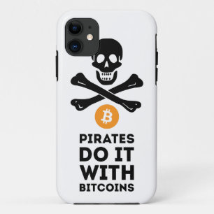 Capa Para iPhone 11 Exemplo do pirata de Bitcoin