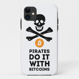 Capa Para iPhone 11 Exemplo do pirata de Bitcoin