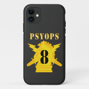 Capa Para iPhone 11 Exército - PSYOPS w Branch Insignia - 8º Batalh