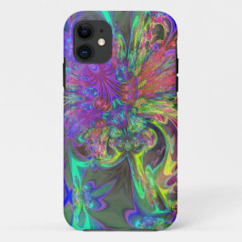 Capa Para iPhone 11 Explosão de incandescência da cor - cerceta & Deva