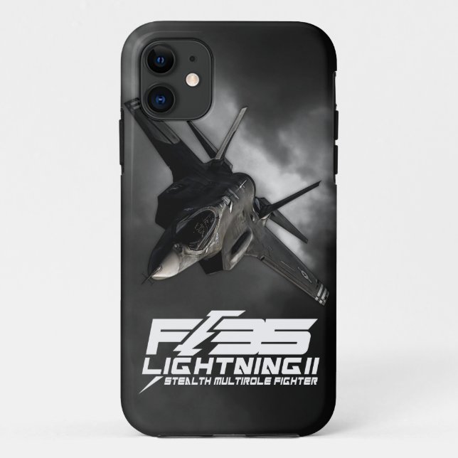 Capa Para iPhone 11 F-35 relâmpago II (Verso)