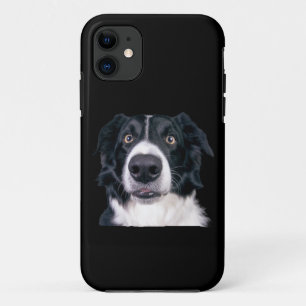 Capa Para iPhone 11 Face de Cachorro Preto e Branco